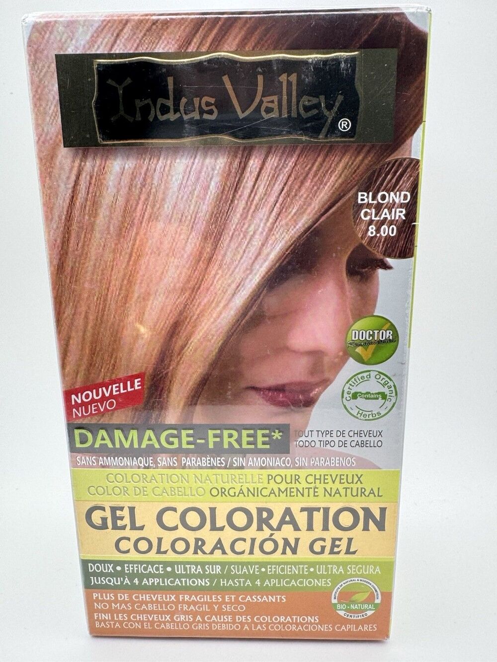 Indus Valley Organically Natural Hair Colour Gel Light Blonde For All Hair Types